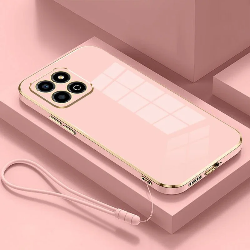 For Honor X8a Case Honor X6A Phone Case Honor X6B X6 X8 X8 5G X8B X9 X9A X9B X7B X6S X6 X5 X7 Luxury Plating Silicone Back Cover