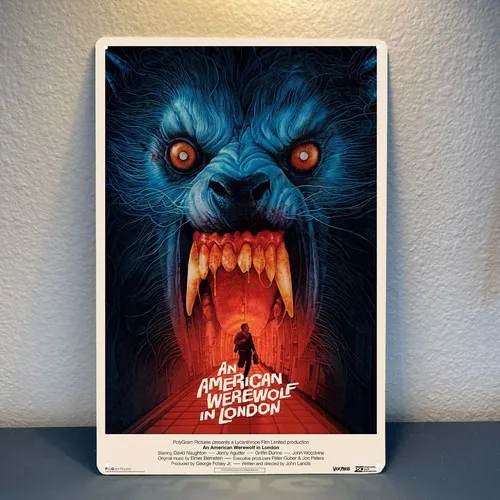 An American Werewolf in London Movie Metal Poster Collectable Tin Sign -