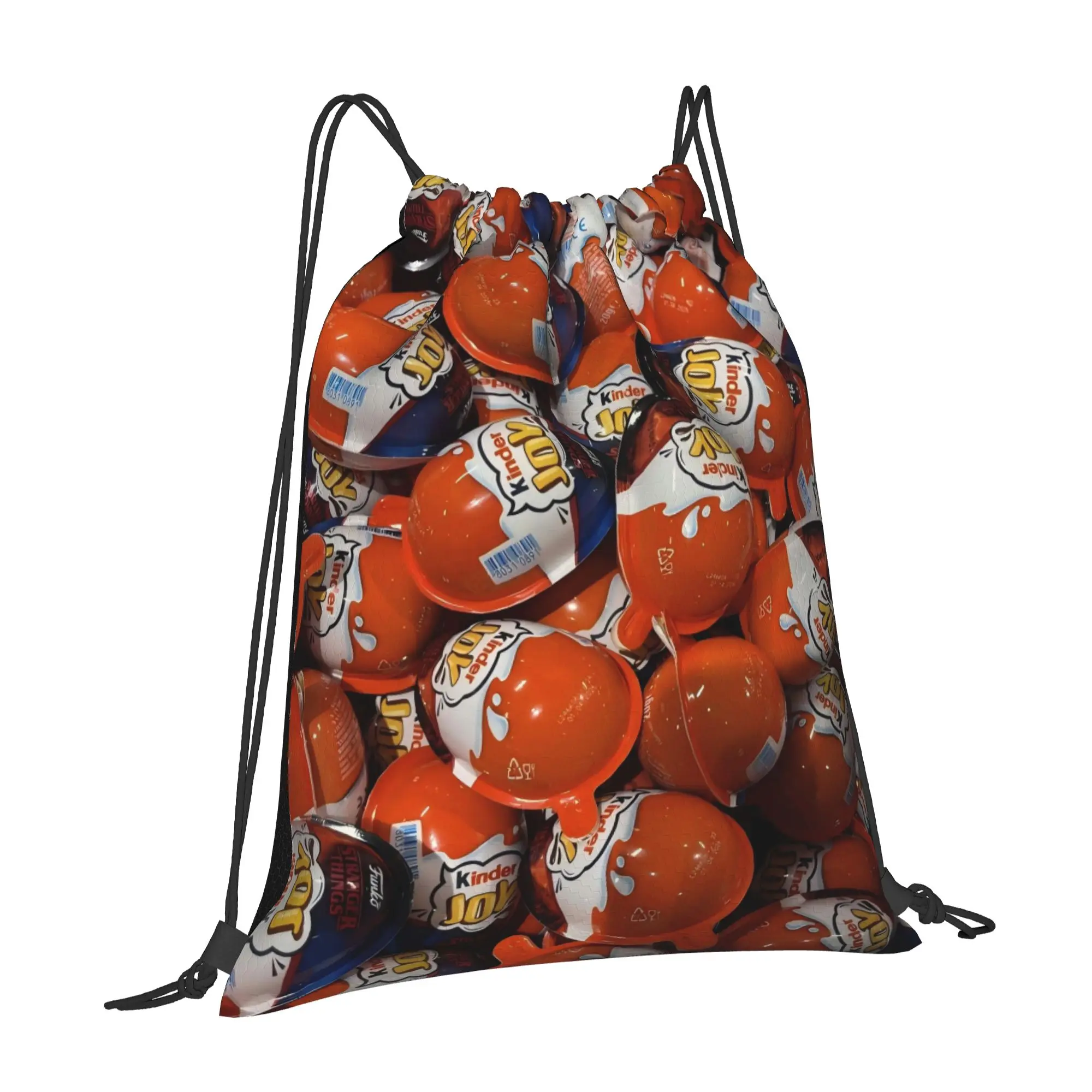 Kinder Joy Egg Pile Kinder Drawstring Bags Shopping Unisex Storage Organize Bundle Pocket Rope Bag
