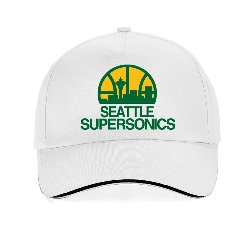 Fashion brand caps for men Seattle Supersonics Baseball Cap Cotton summer Breathable visor Snapback hats casquette