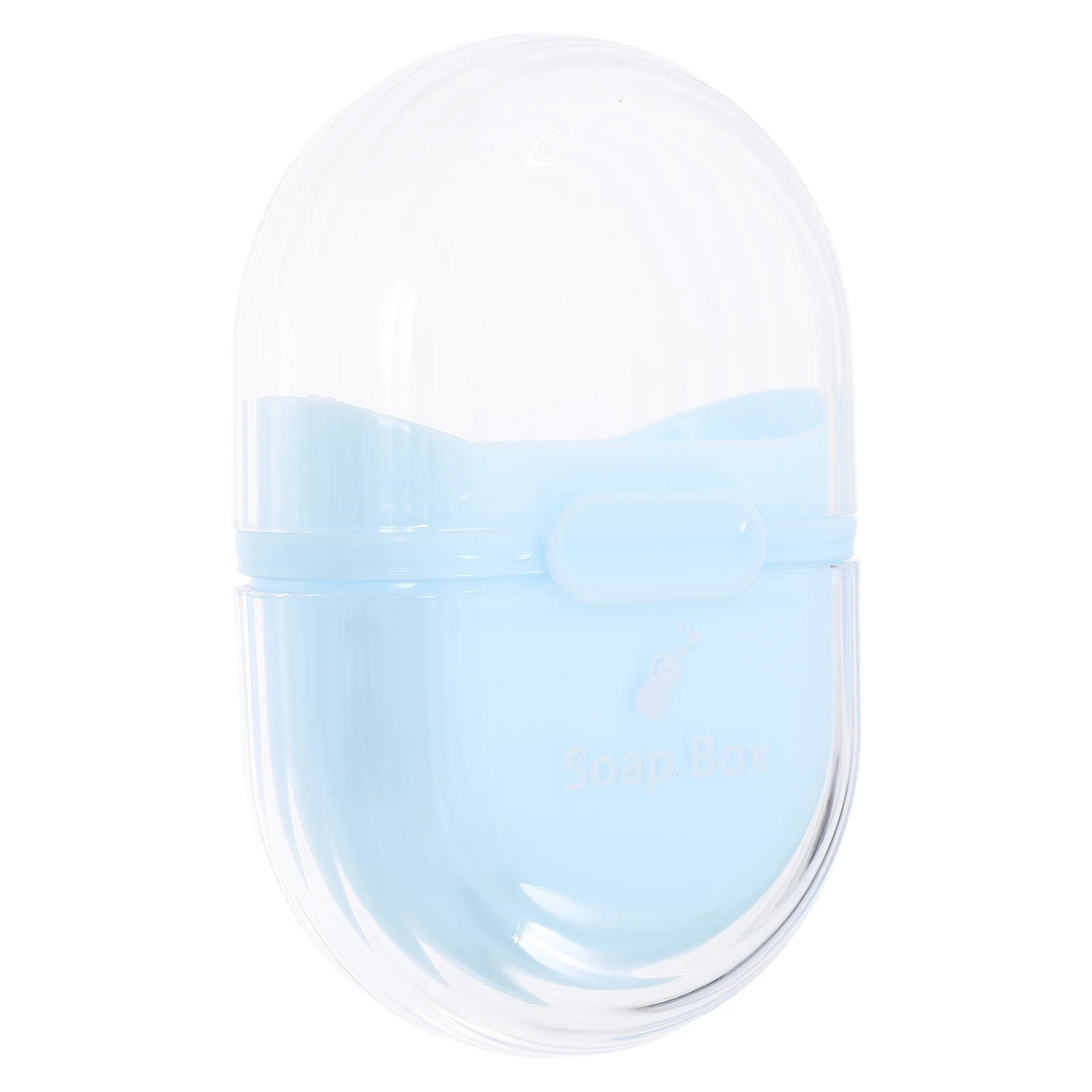 

Portable Soap Box Blue Color Small Size ABS Material Travel Case with Lid for Bathroom Supplies Soap Dishes Travel Container