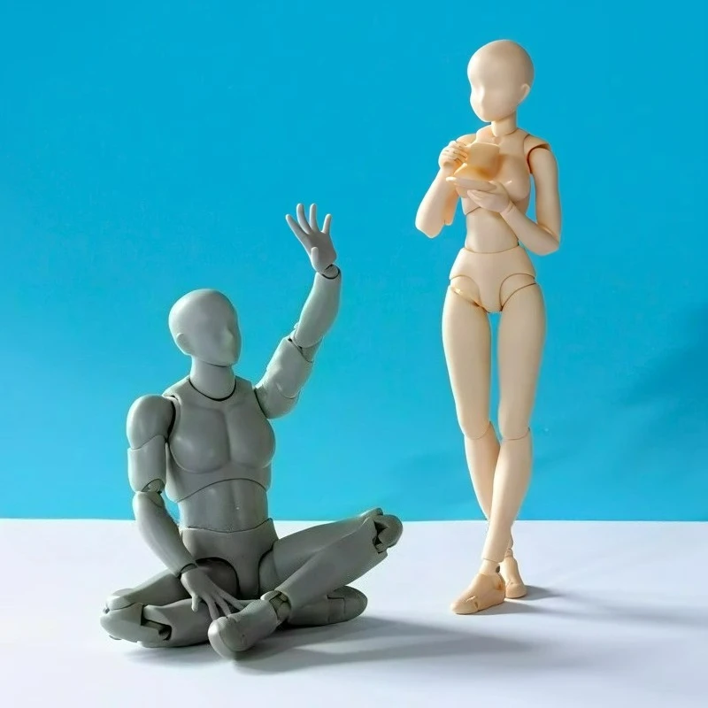 Sommeranimationssaison Ganzkörpergelenke beweglicher Körper männliche und weibliche Animation Schaufensterpuppe Figur Kunst Malerei Puppe, das beste Geschenk