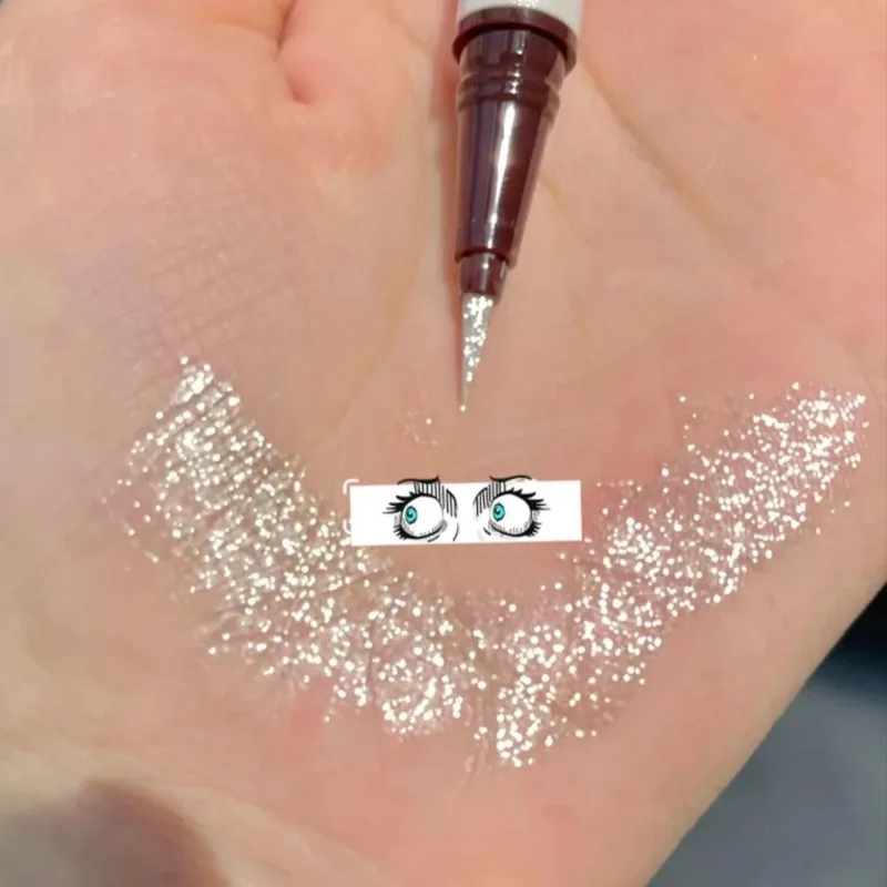 GUICAMI Diamond Eyeliner Pen Waterproof Long-lasting Super Slim Makeup Sparkling Eyeliner Pen for Eye Makeup False Eyelashes