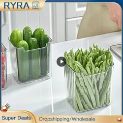 Refrigerator Storage Organizer Box, Fridge Side Door Storage Containers, Fresh Food Storage Holder, Food Storage Supplies Bottle