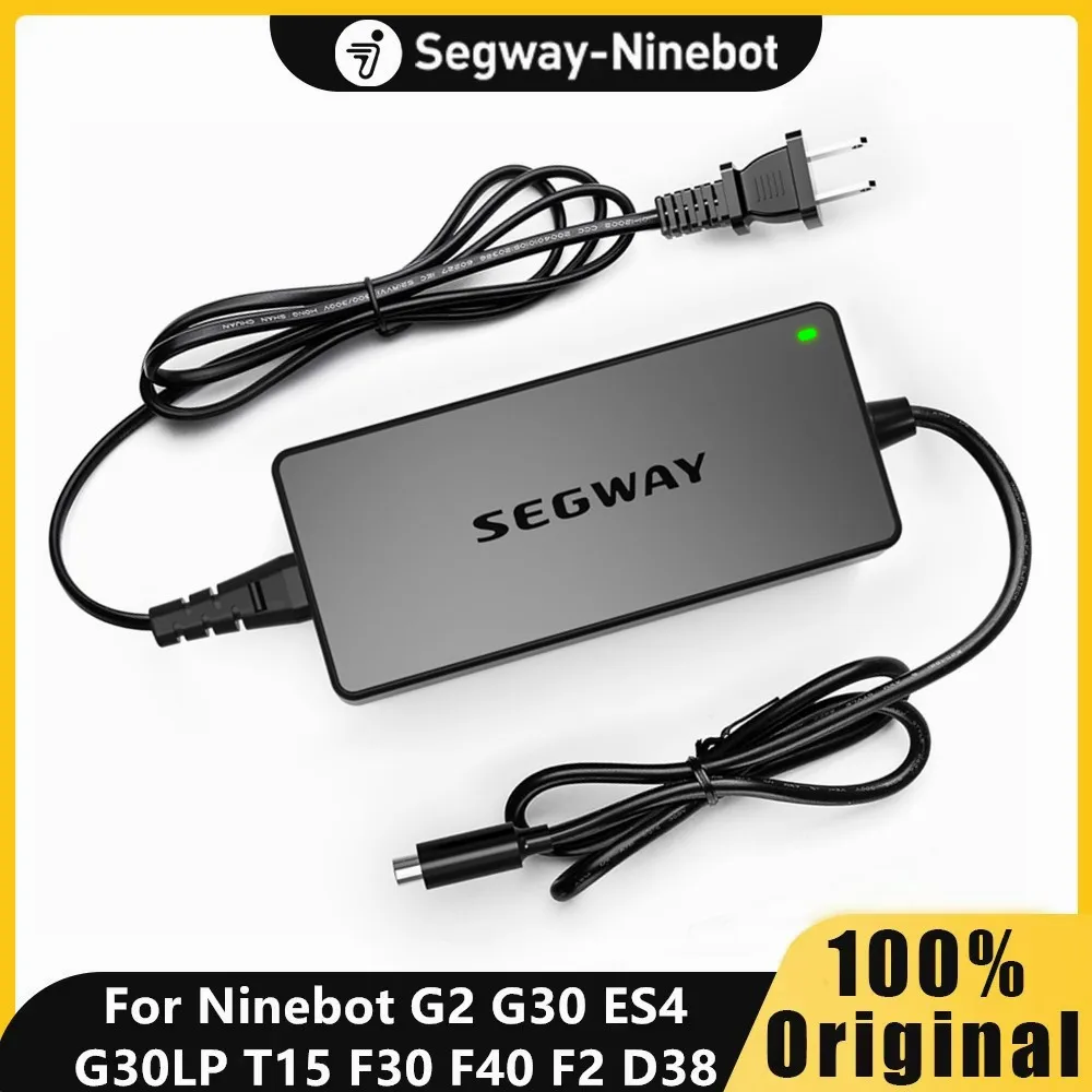 Disponibile in magazzino nell'UE: caricabatterie 71W 42V 1,7A per Ninebot By Segway MAX G2, G30LP, F65, F40, F30, F20, D28, ES2, E22, alimentatore per batterie al litio, con spina europea, ricambi