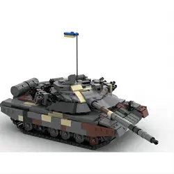 Hot The Military Weapon Army USSR  Armored Carrier T-64BM Main Battle Tank Vehicle Ukrainian Army Building Blocks Bricks Toys