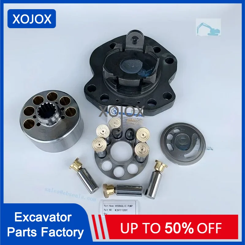 XOJOX K3V112DT Hydraulic Pump Parts for SH210 SK210 CX210B EC210B R210 DX225 Excavator Main Pump K3V112