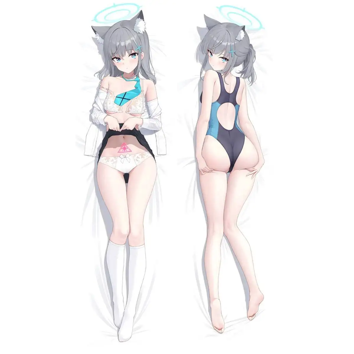 

Blue Archive Sunaōkami Shiroko Body Pillow Case Otaku Hing Sleeping Cushion Cover Character Theme Cosplay Pillowcase