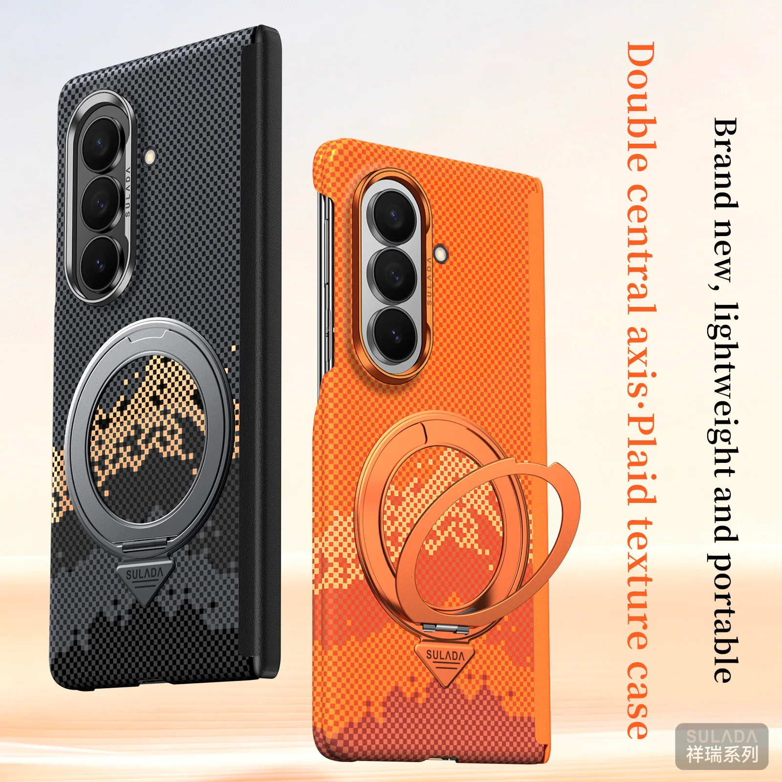 Hot sales Case Magnetic 360° Stand For Samsung Galaxy Z Fold8 Fold 8 Fold 7 Ultra Dual Hinge Lens Protection PC Hard Cover