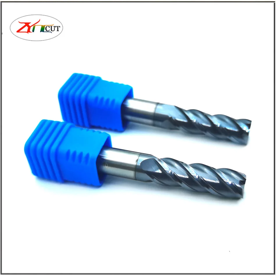 4 6 8 10 12 16 20mm 4F Stainless Steel Special Milling Cutter High Hard Alloy Nano Coating Tungsten Steel End Milling cutter