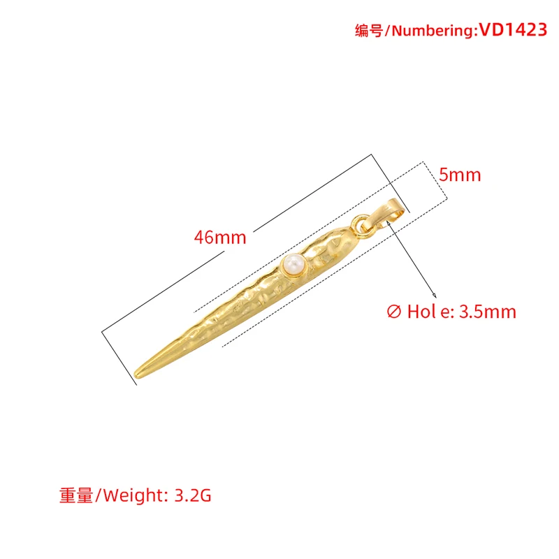 ZHUKOU star charms for jewelry making shiny Cubic zirconia jewelry pendant for DIY handmade Jewelry accessories wholesale VD1423