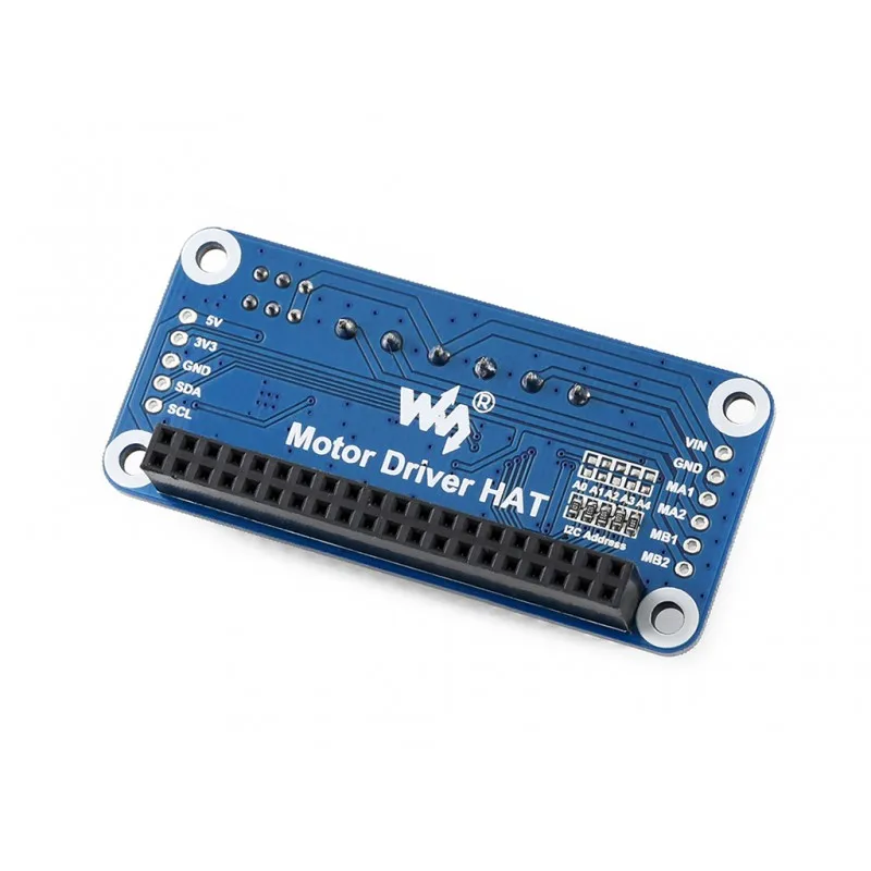 Motor Driver HAT for Raspberry Pi  Series Boards, Controlled Via  I2C Interface