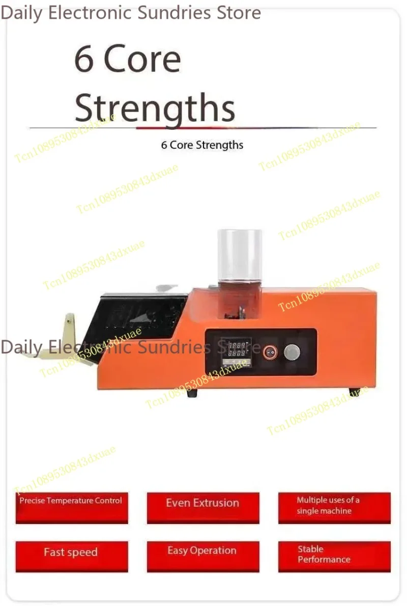 Desktop 3D Filament Maker 1.75/3mm Speed Adjustable Plastic Extruder 3D Filament Extrusion Machine for 3D Printing