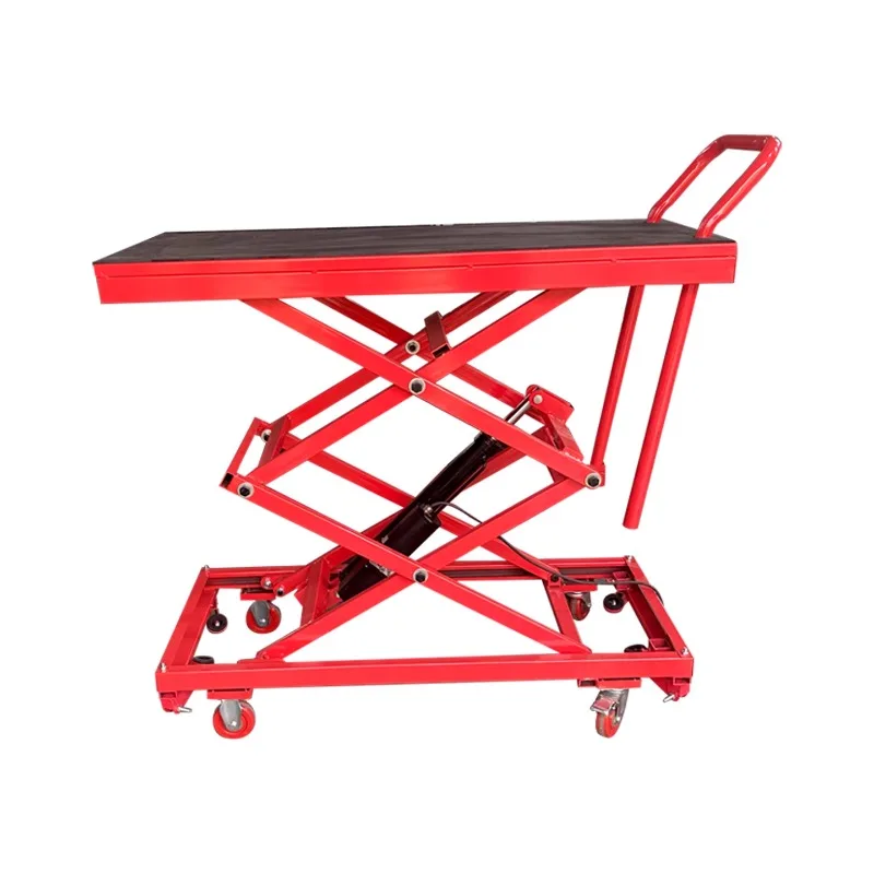 

Electro-hydraulic lifting stool foot-pedal mobile platform Foldable lifting table