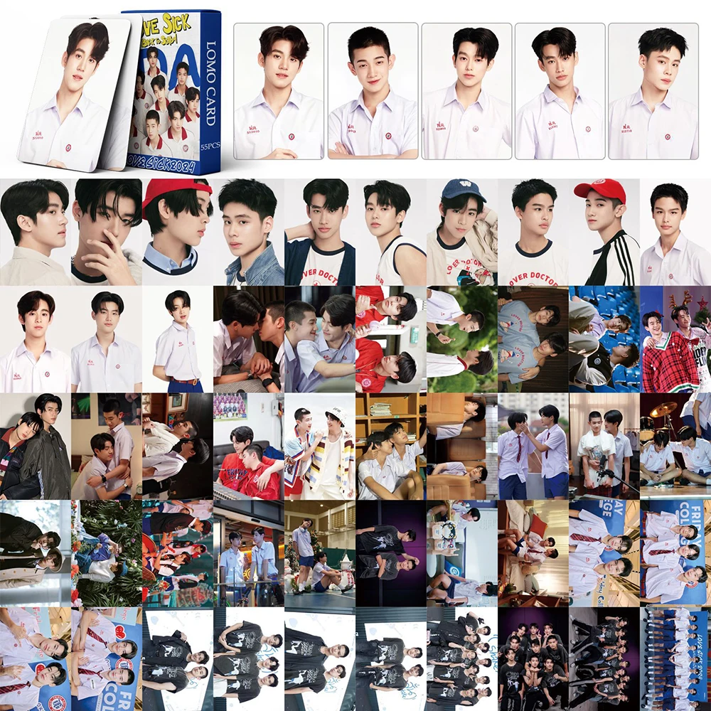 55pcs Kpop LOVESICK LOMO Card ALMOND PROGRESS  Photocards Fans Collection Gifts