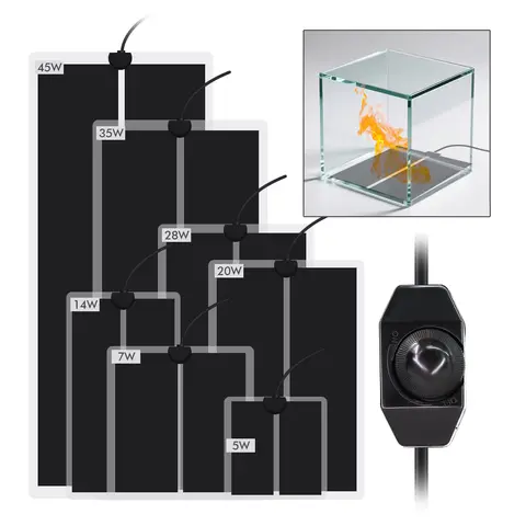 EU/AU/US/UK 45W-5W Plants Pet Temperature Heating Pad PET Environmentally Friendly Material Knob Type Temperature Control Device