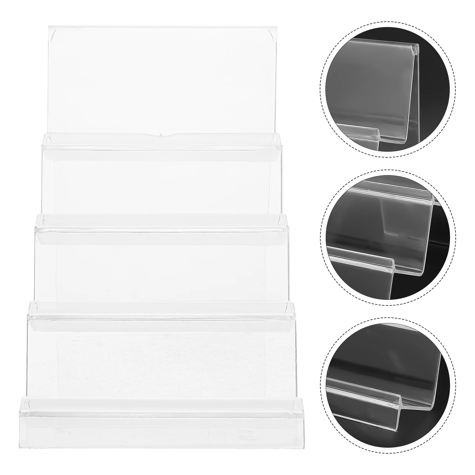 

1pc 4-Layer Acrylic Wallet Display Rack Multifunctional Storage Holder For Shop Home Decor Countertop Stand Multilayer Commodity