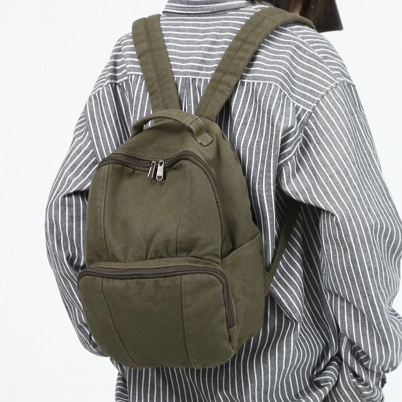 

Preppy Canvas Backpack Aesthetic Backpack Korean College Cute Book Bag Travel Rucksack Daypack