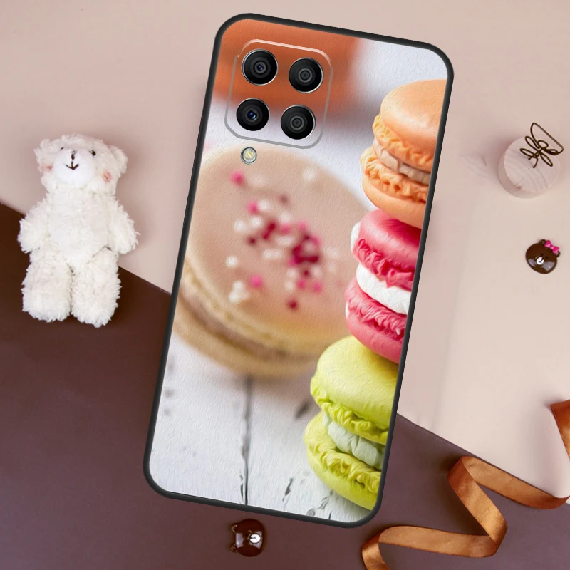 Dessert ice Cream Macaron Food For Samsung Galaxy M31s M21 M31 M51 M13 M23 M33 M53 M14 M54 M12 M32 M52 M30s Phone Case