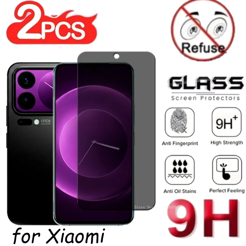 

2pcs Anti-Spy Screen Protectors for Xiaomi 17 Pro Max Privacy Tempered Glass for Xiaomi 17 Pro 15T Pro Full Cover Front Film