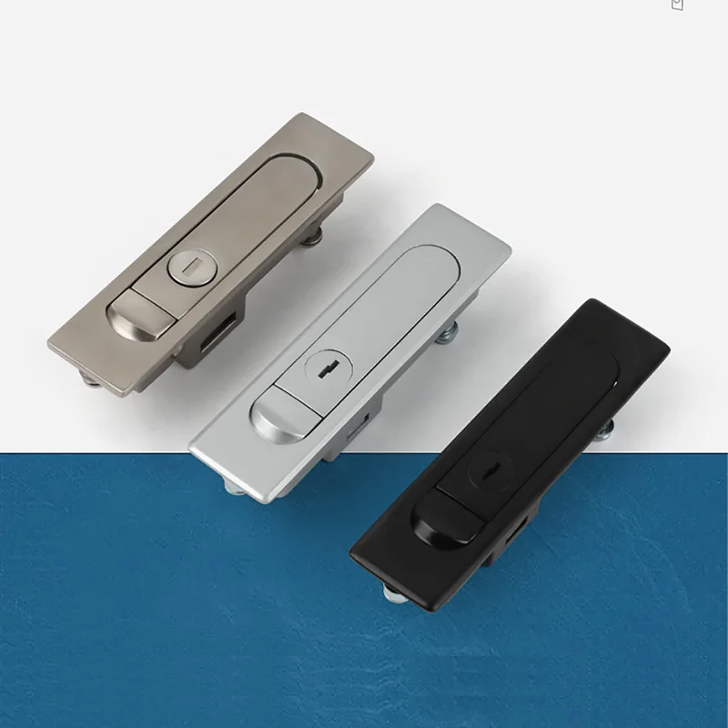 

Замок для промышленных дверей MS730-1-2, кнопочный выдвижной замок для электрических шкафов и ящиков, фурнитура для дверей.