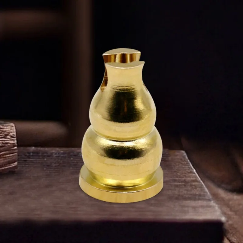 1PC Small Gourd Brass Incense Plug Small and Portable Plug Plate Incense Holder Base Accessories