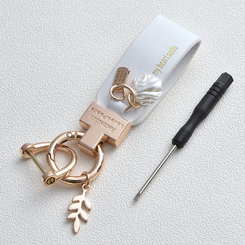 Fashion Light Luxury French Car Key Chain Small Fragrance Pendant Delicate Pendant Women