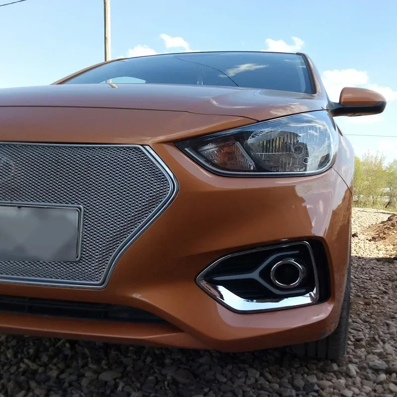 

LED DRL Daylights For Hyundai Solaris Accent 2017 2018 2019 Yellow Turning Signal Bulb Headlamps LED Daytime Running Headlights