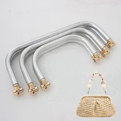 Big Size Bag Purse Frame Aluminium Tube DIY Bag Metal Hardware Handmade Materials Women Cloud Clutch Bag Accessories