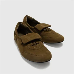 Designer Women Ballet Flats Casual Slip-on Loafers Dance Shoes Ladies Lace-up Espadrilles Retro Comfortable Flat Shoes Woman