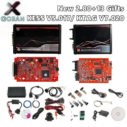 KESS SW V2.80 V5.017 EU Version Online Version KTAG V2.25 V7.020 4LED Red PCB kess V2 5.017 ktag 7.020 No Tokens Limited