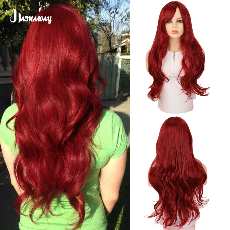 24 Inch Long Wave Wig Female Synthetic Fluffy And Supple Wave Wig Coplay Lolita Wave Wig Party Christmas Day Activities Wear Wig