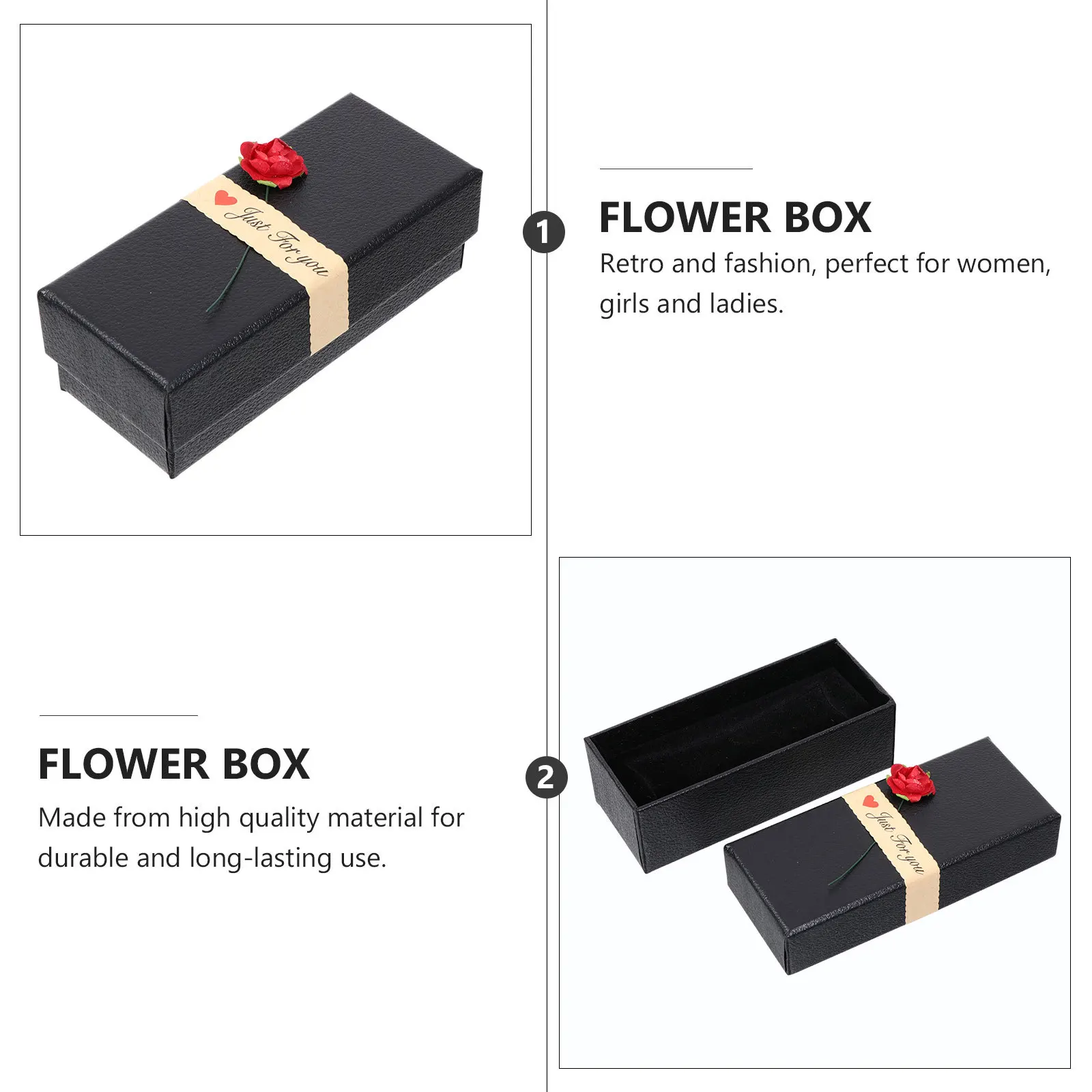 

6 шт., подарочная коробка с цветком розы, креативный футляр для ювелирных изделий, губка для хранения, нежный бумажный контейнер, День святого Валентина, свадьба