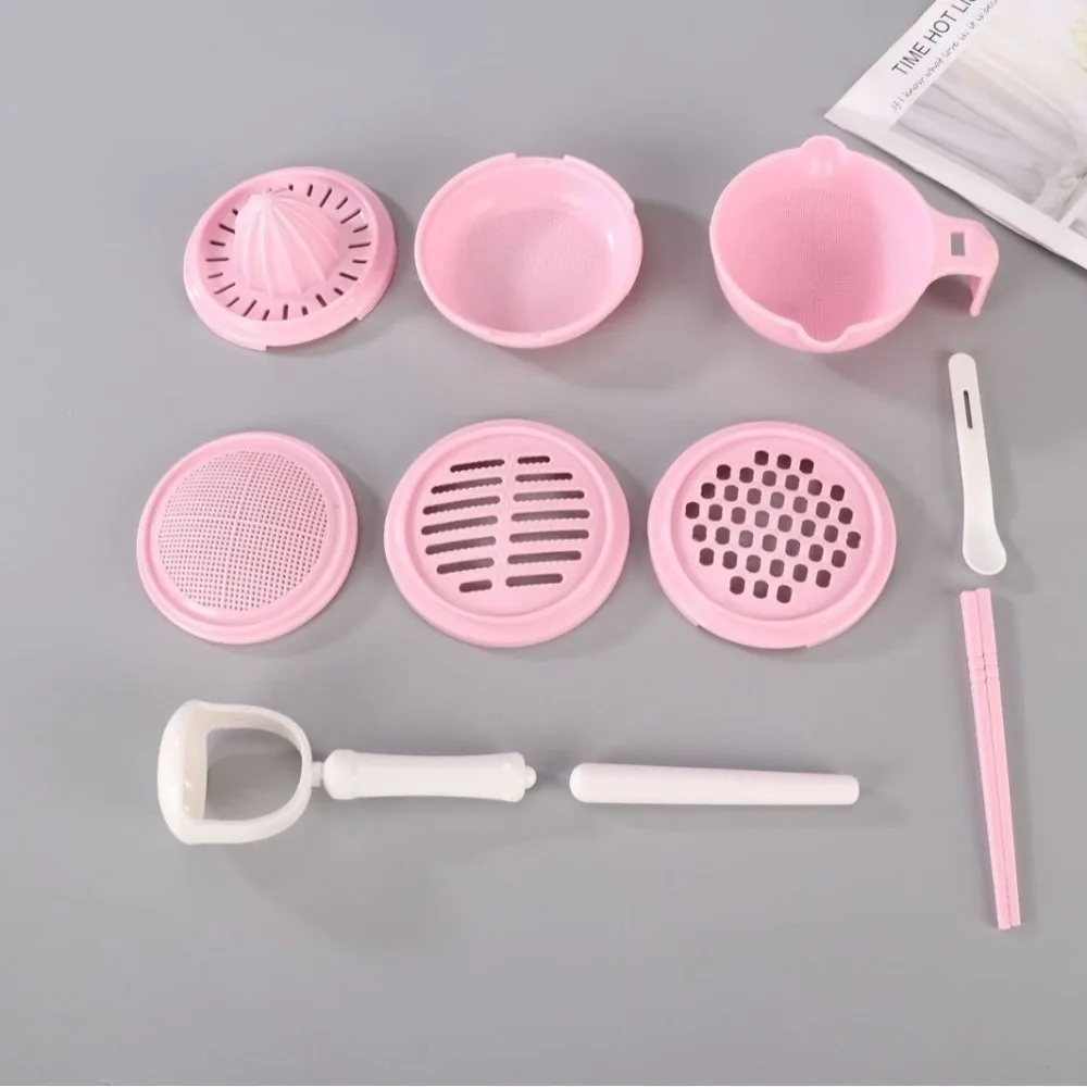 Solid color Baby Food Grinding Bowl Handmade Easy to Use Fruit Puree Grater Manual Operation Multifunctional Manual Grinder