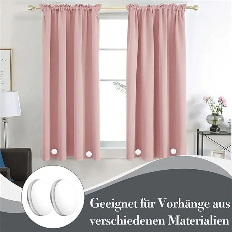 ABFS 10PCS Magnetic Curtain Weights Drapery Weights Magnet Shower Curtain Weights Bottom for Tablecloth Curtain,Black