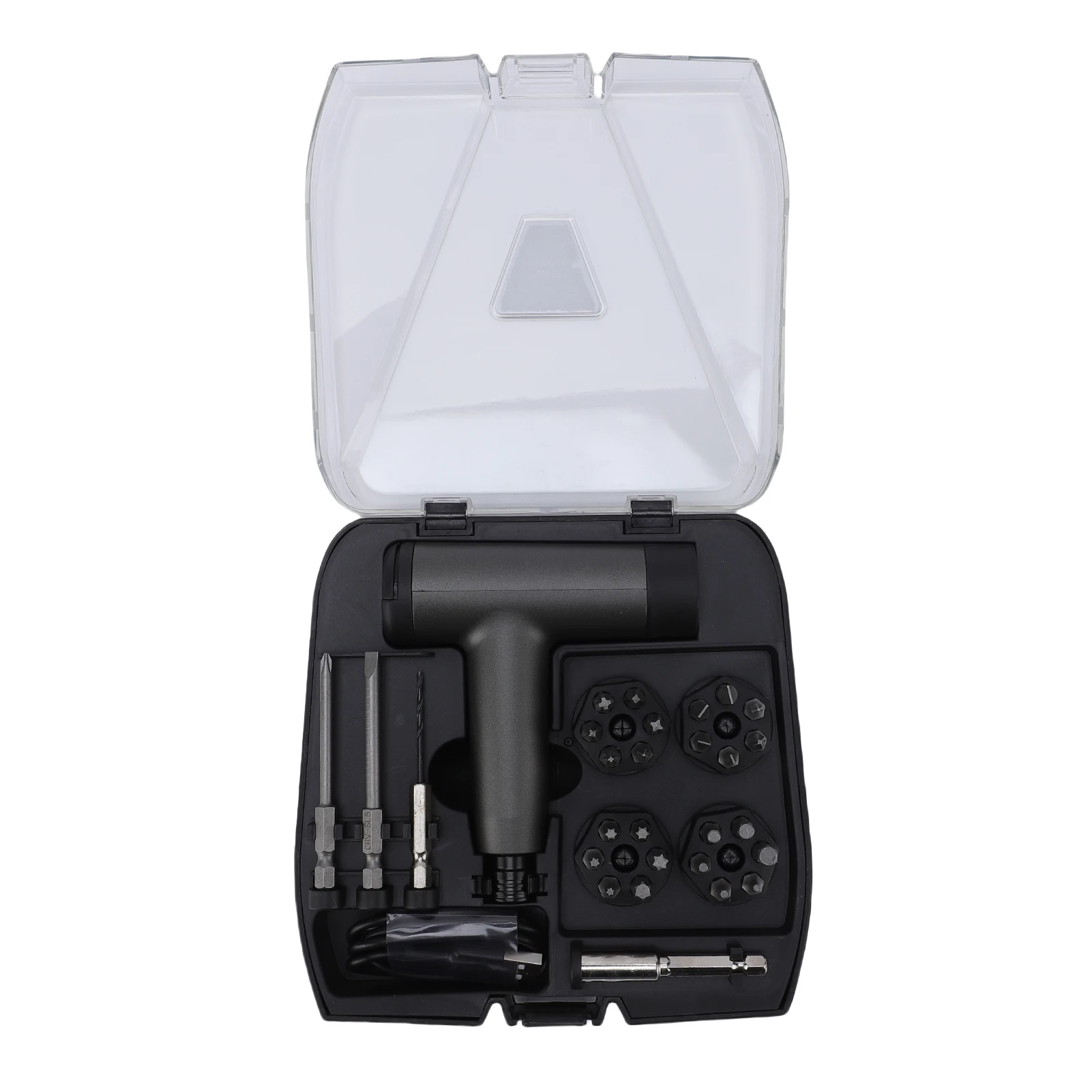 

Rechargeable Electric Screwdriver Kit, 3.6V Cordless Screwdriver Set USB-C, 3 Torque Settings, 1500mAh Battery, LED Light