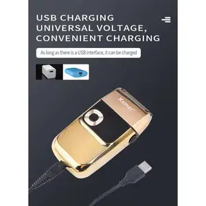 Kemei-Proofessional Bart Trimmer, Rasiergesicht, 3-Gang-einstellbare Haarschnittmaschine, LCD-Bart-Rasierer-Display für Menkm-2028 8 Hauptverkaufsbüro Razer - №2