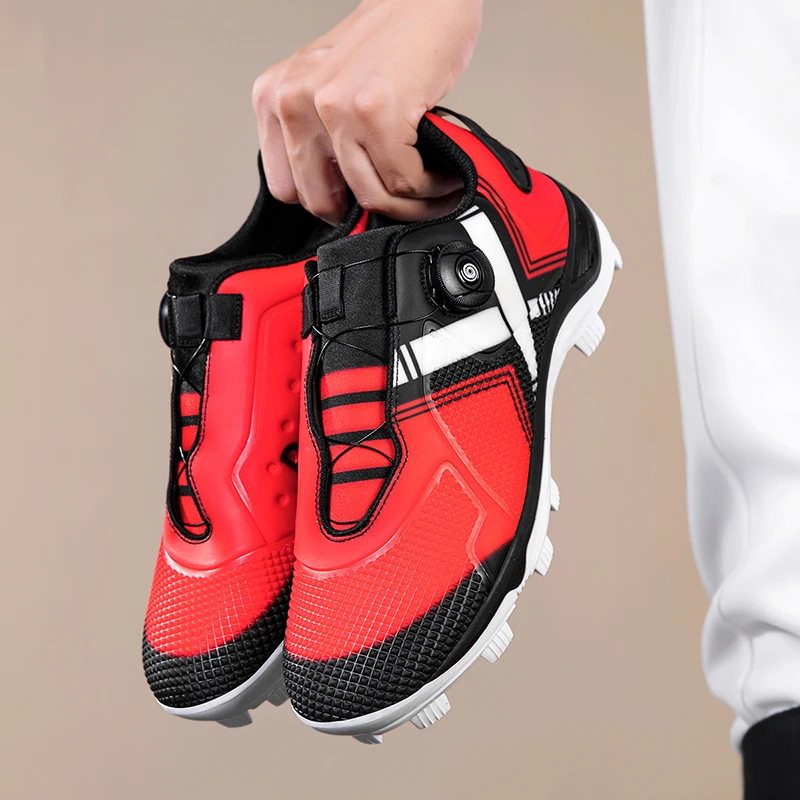 2026 New Baseball Shoes for Men White Blue Sports Shoes Mens Outdoor Lawn Court Shoe Man Anti Slip Baseball Shoe