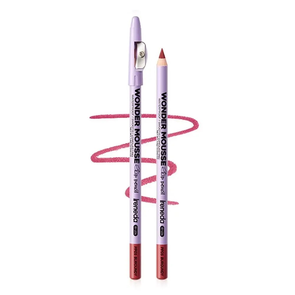 6 colori Lip Liner opaco impermeabile professionale affascinante labbra contorno strumento trucco idratante rossetto cosmetico A5Y6