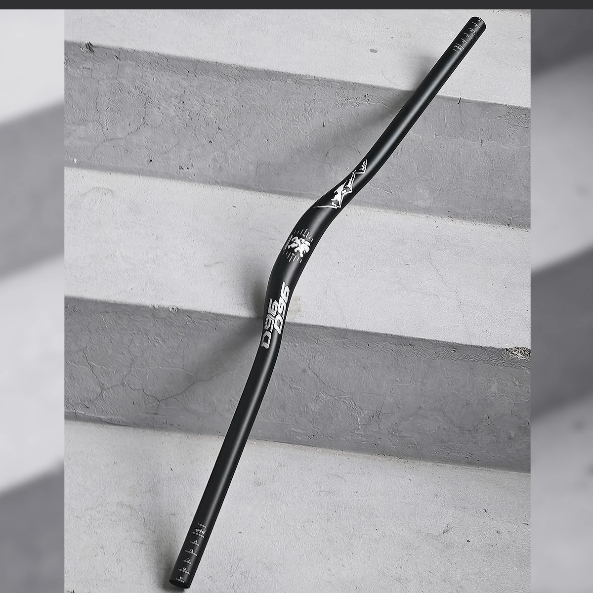 KRSEC 31,8 mm Mountainbike-Lenker, Fahrrad-Riser-Lenker aus Aluminiumlegierung, 25 mm Aufstieg, 780 mm Länge, Lenker mit stumpfem Politur – Detail 8