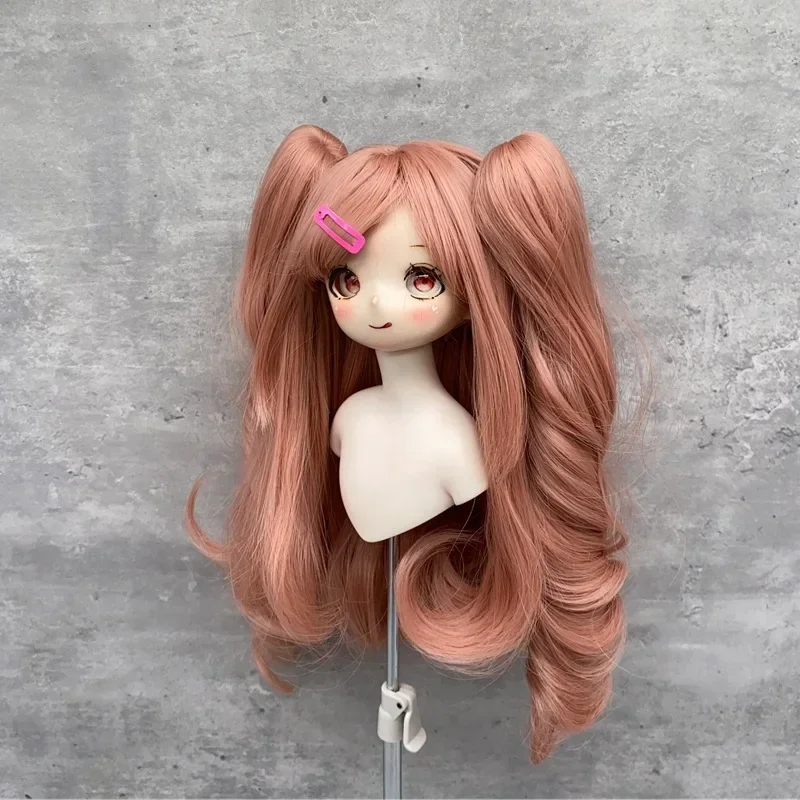 1/3 1/4 1/6 BJD Pop Pruik Dubbele Paardenstaart Steil Haar Leuke BJD Pruik Pop Haar Meisjes DIY Make Up Pop Accessoires