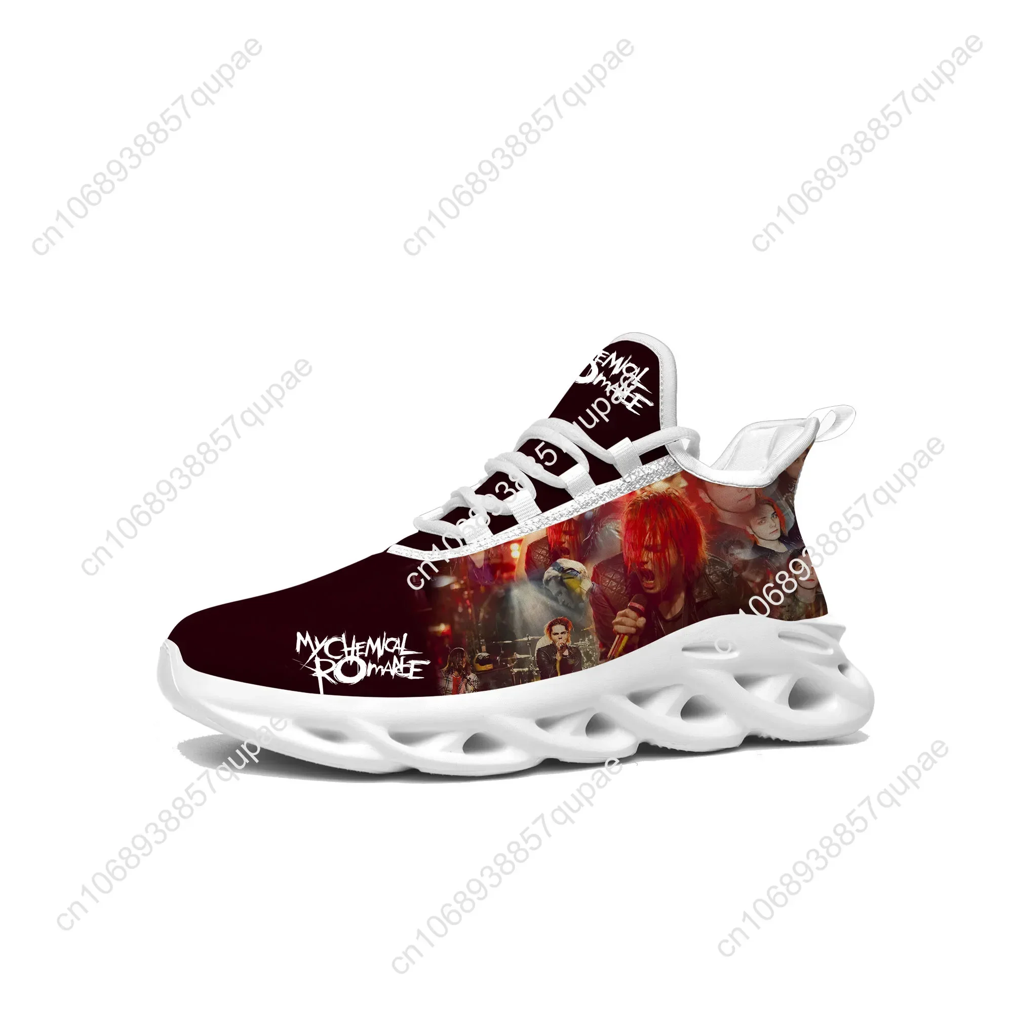 My Chemical Romance Rock Band Flats Sneakers High Quality Mens Womens Sports Shoes Customized Sneaker Casual Custom Made Shoe view 3