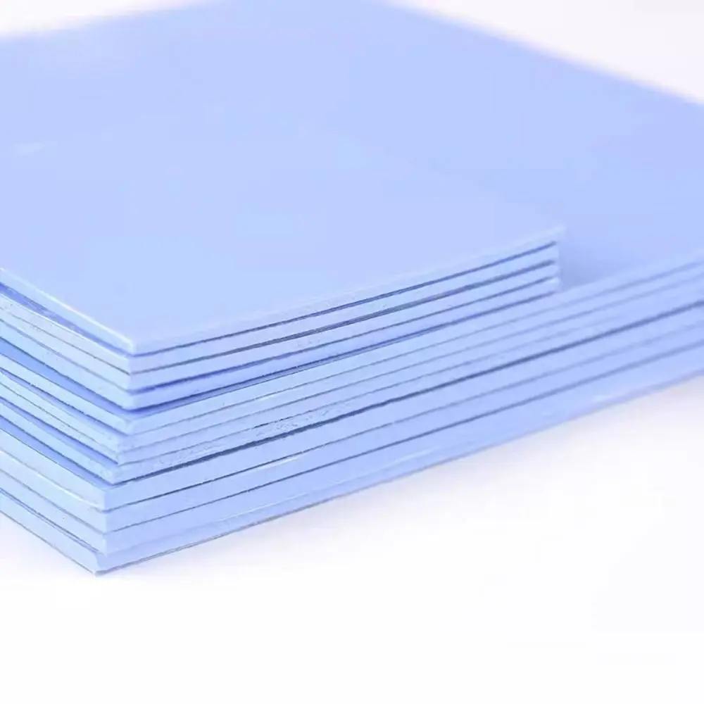 4 Styles Silicone Thermal Pad Double Sided Adhesive Heat Conduction Computer CPU Blue Color Graphics Chip Heat