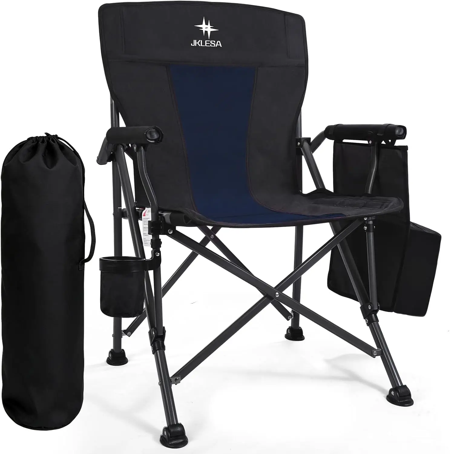 

Кемпинговое кресло XL Premium - выдерживает нагрузку до 400 фунтов, увеличенное сиденье, прочная ткань, портативное, для активного отдыха на природе