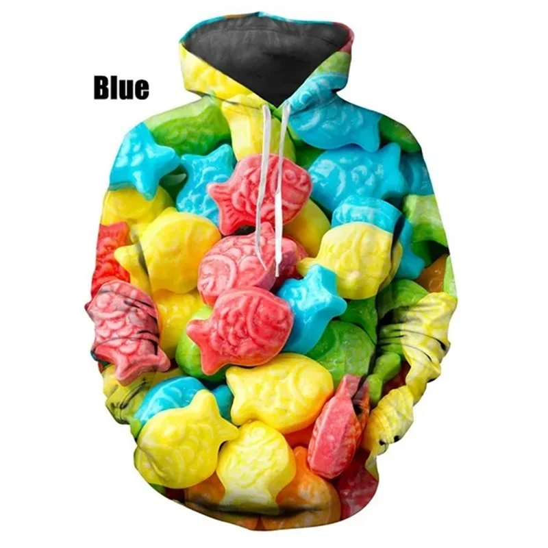 New Fashion 3D Print Candy Snack Bag Sugar Fashion Casual Hoodies Sweatshirts For Men Women Chilren Clothing New Hoodies Hooded