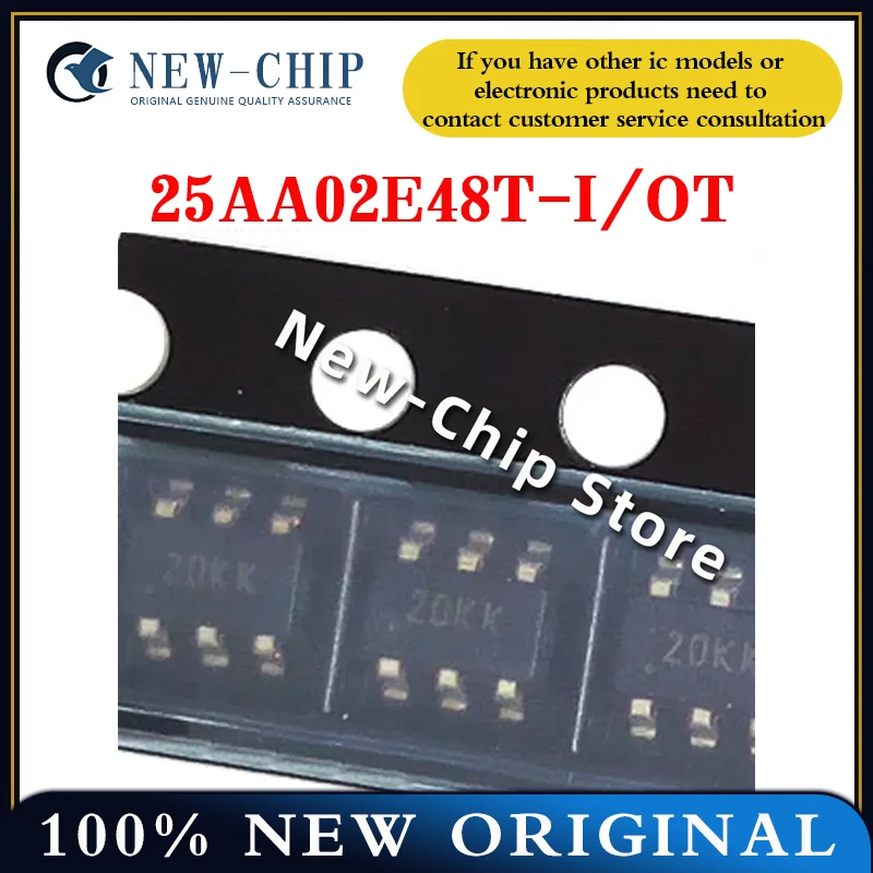 

2PCS-50PCS/LOT 25AA02E48T-I OT 25AA02E48T 20** SOT23-6 New Original
