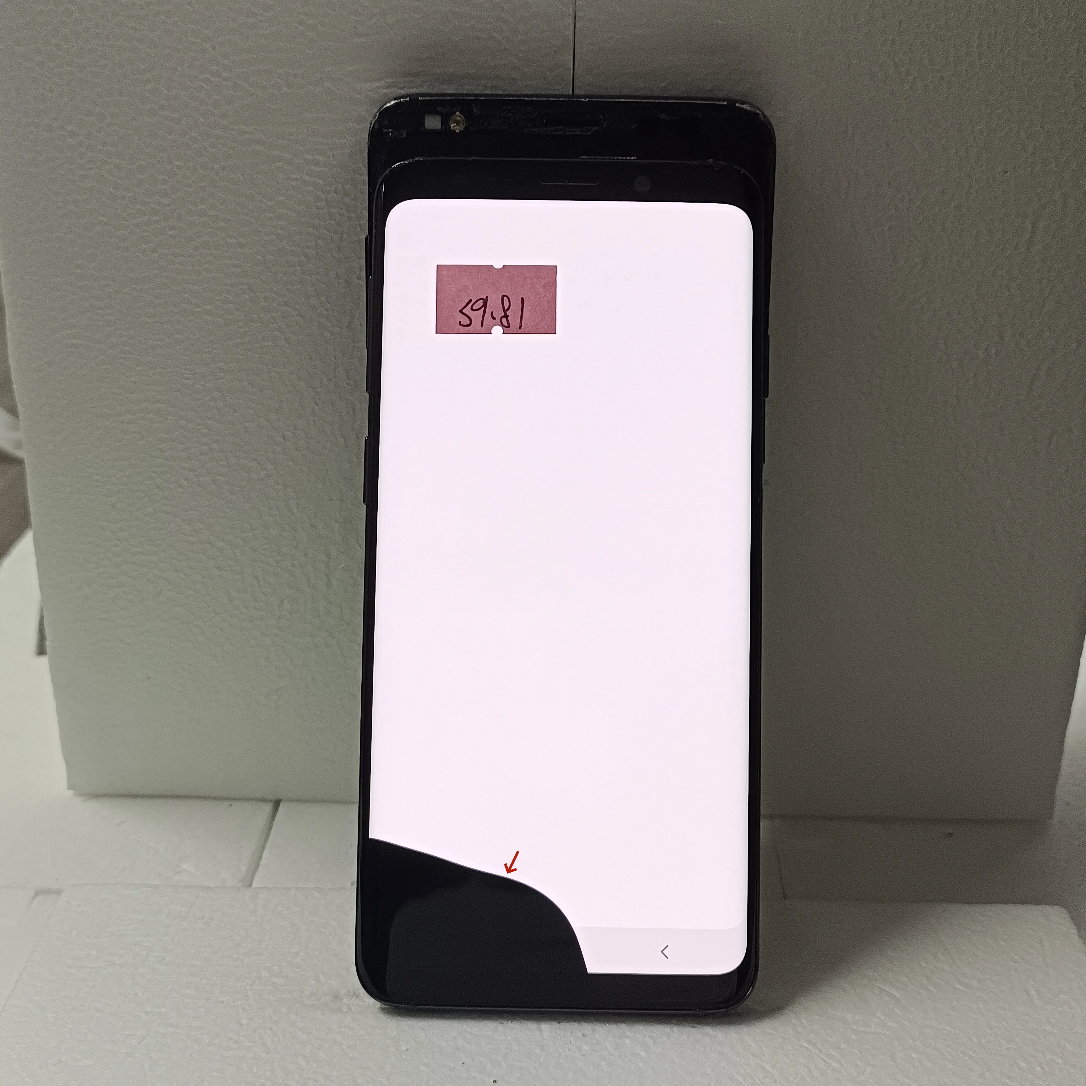 Imagem -05 - Substituição Super Amoled do Tela Táctil do Lcd para Samsung Galaxy s9 G960 G960f com Linha 58 Polegadas