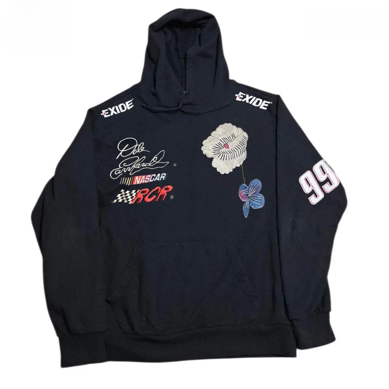 

Толстовка с капюшоном из американского хлопка 450 г, свободного кроя, винтажный стиль, с нашивками, для осени и зимы