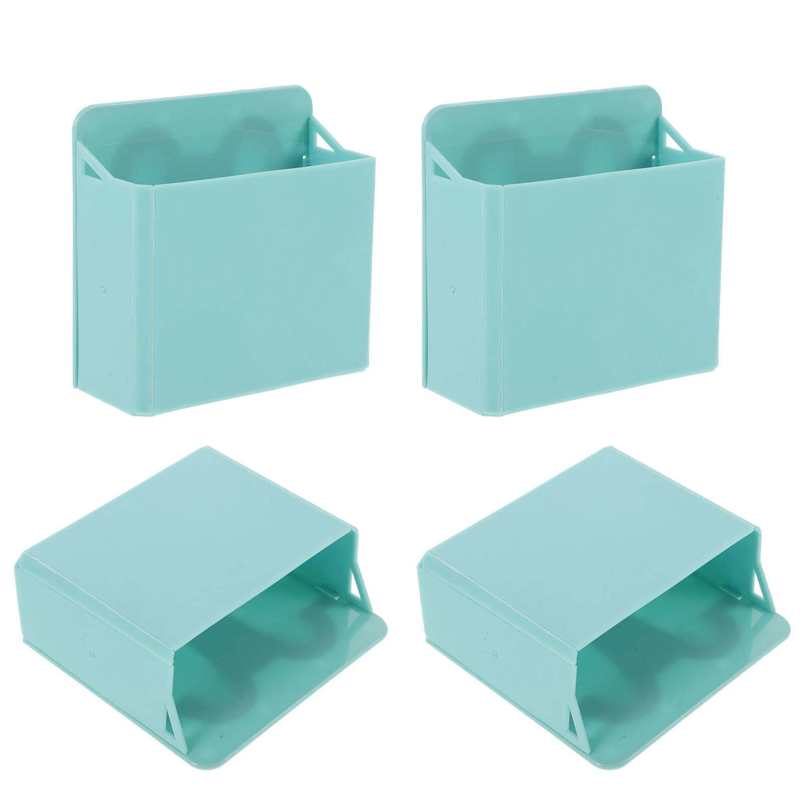 

4 Pcs Suction Cup Pen Box Home Office Storage Organizer Marker Holder Graffiti Desktop Stationery Abs Pencil for Man