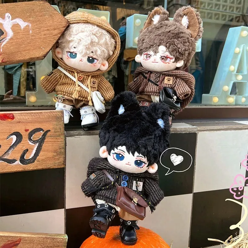 بدلة دمية محشوة من القطيفة للأولاد ، سترة بغطاء رأس أنيقة رائعة ، ملابس عتيقة ، ملابس غير رسمية ، هدية عيد ميلاد ، الخريف ، 10: 15 ، 20